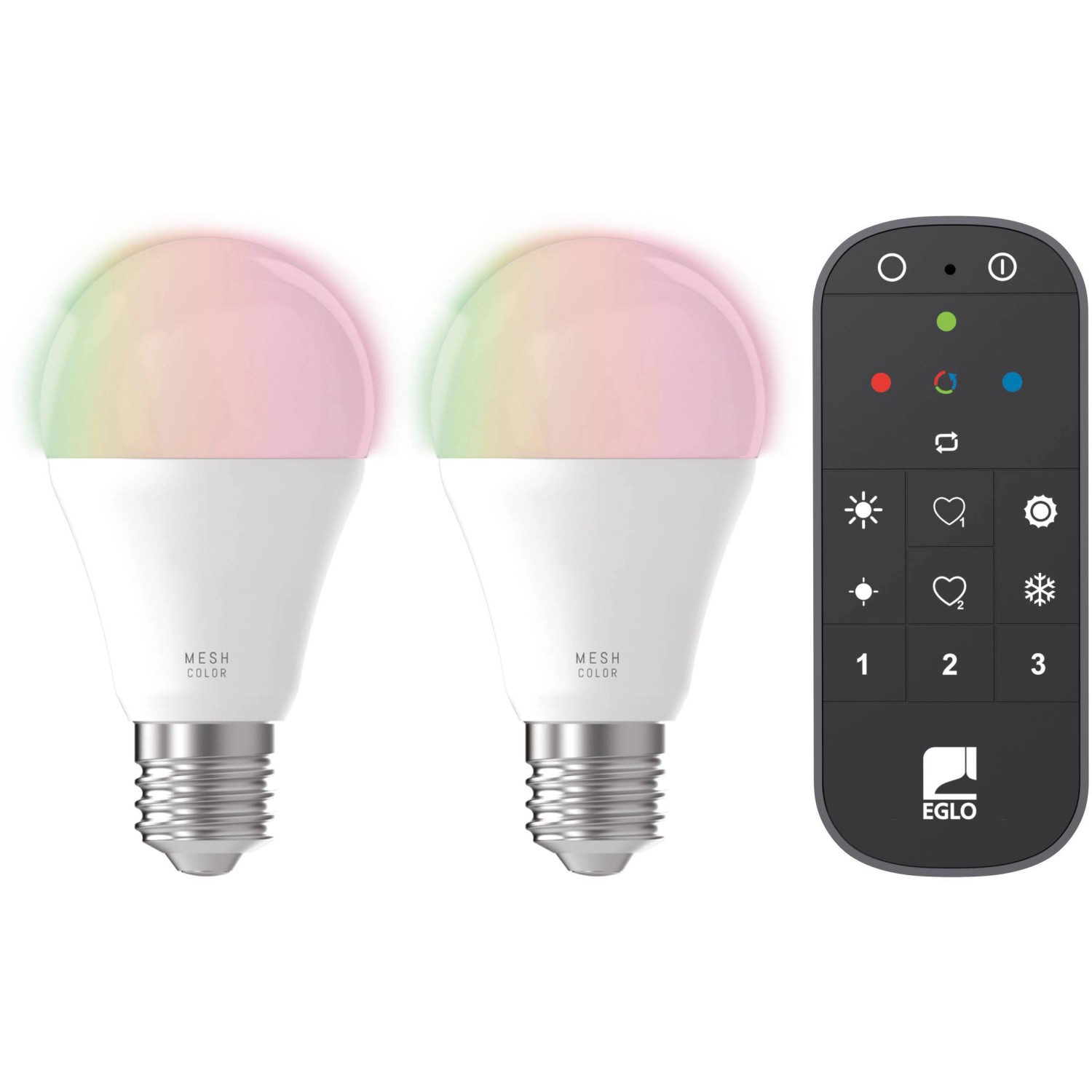 Eglo LED-Leuchtmittel E27 Glühlampenform 2er Set und Fernbedienung 9 W 806 lm Eglo LED-Leuchtmittel E27 Glühlampenform 2er Set und Fernbedienung 9 W 806 lm von EGLO