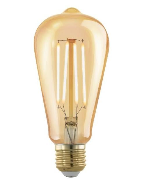 Eglo LED Leuchtmittel Edison ST64 E27 4W amber 1700K von EGLO