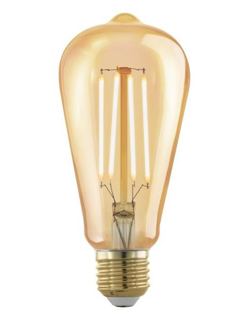 Eglo LED Leuchtmittel Edison ST64 E27 4W amber 1700K von EGLO