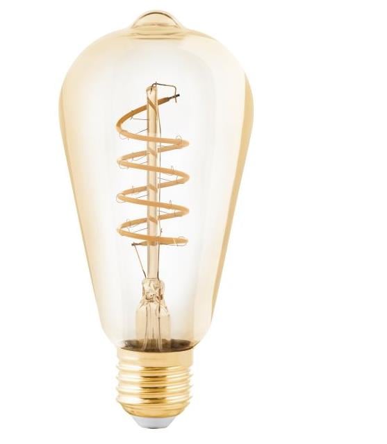 Eglo LED Deko Leuchtmittel Edison ST64 E27 4W amber 2000K von EGLO
