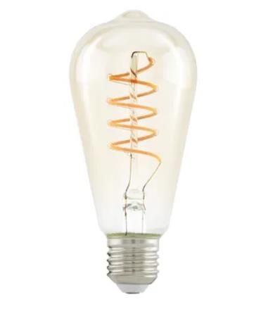 Eglo LED Leuchtmittel Edison ST64 E27 4W amber von EGLO
