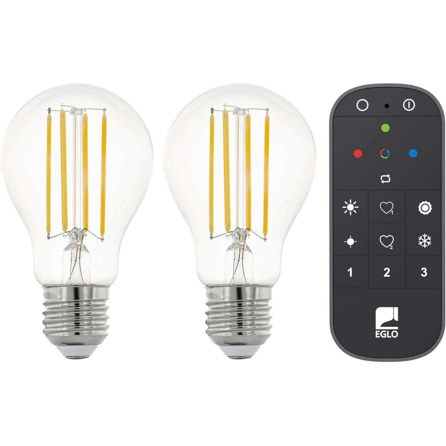 Eglo LED-Leuchtmittel Zigbee Klar 2er-Set mit Fernbedienung 6 W E27 Eglo LED-Leuchtmittel Zigbee Klar 2er-Set mit Fernbedienung 6 W E27 von EGLO