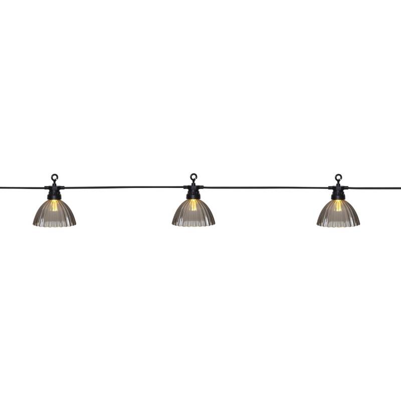 Eglo LED-Lichterkette Cubone 12-flammig Schwarz 500 cm von EGLO