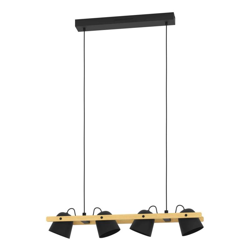 Eglo LED-Pendelleuchte Hornwood-Z RGB/CCT 79,3 cm x 20,9 cm Schwarz-Braun von EGLO