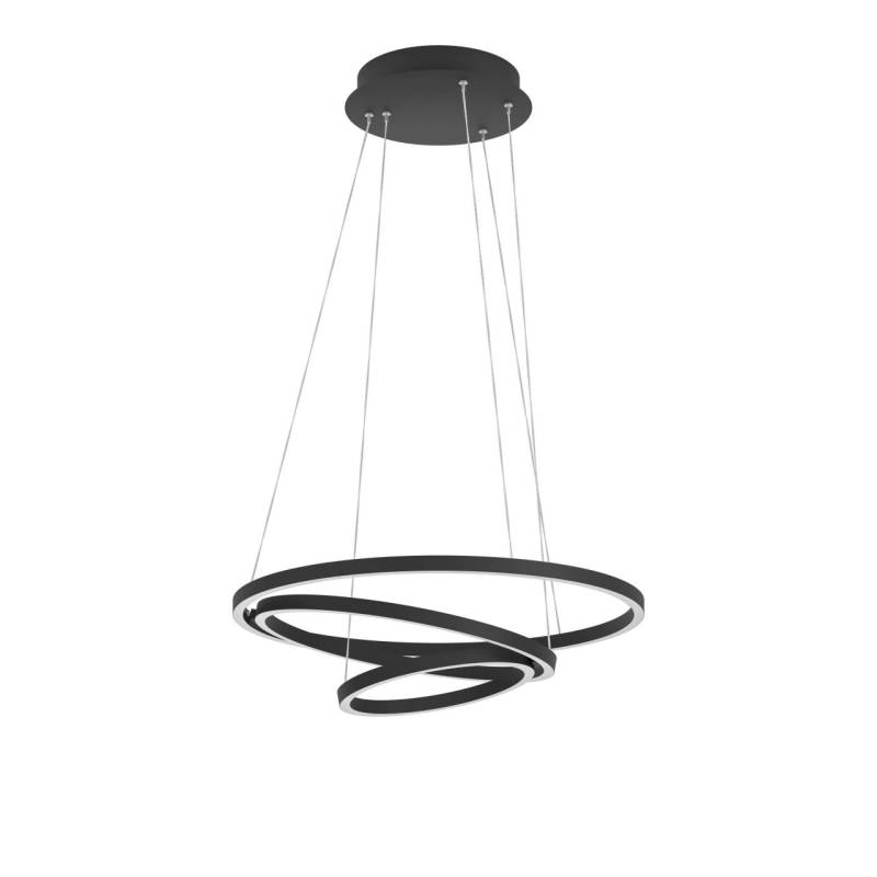 Eglo LED Pendelleuchte Lobinero-Z schwarz Ø 58 x 110 cm warmweiß-kaltweiß dimmbar von EGLO