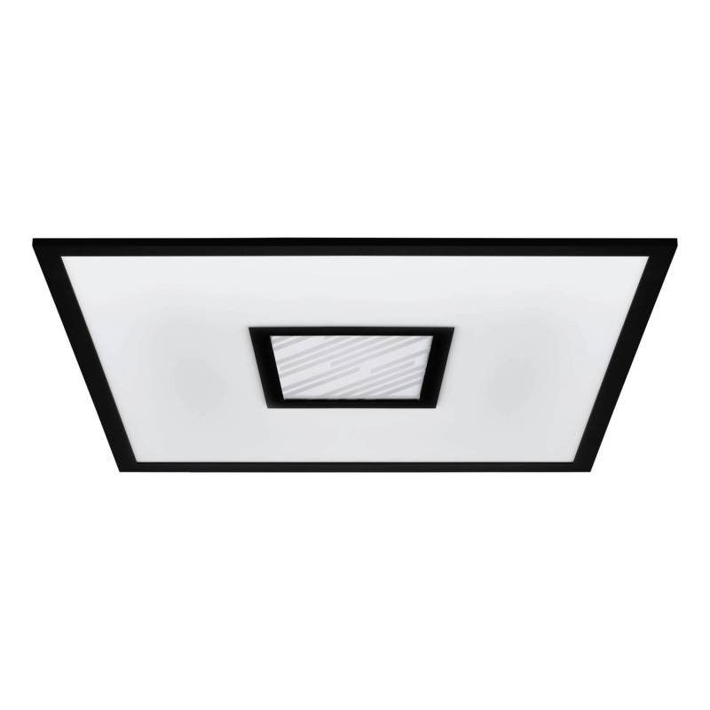 Eglo LED-RGB/CCT-Deckenleuchte Bordonara 45 cm x 45 cm Schwarz-Weiß von EGLO