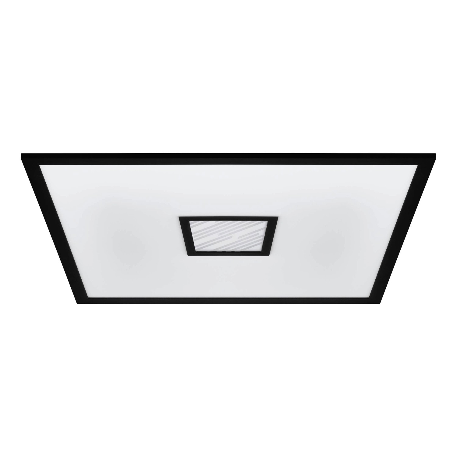Eglo LED-RGB/CCT-Deckenleuchte Bordonara 59,5 cm x 59,5 cm Schwarz-Weiß Eglo LED-RGB/CCT-Deckenleuchte Bordonara 59,5 cm x 59,5 cm Schwarz-Weiß von EGLO