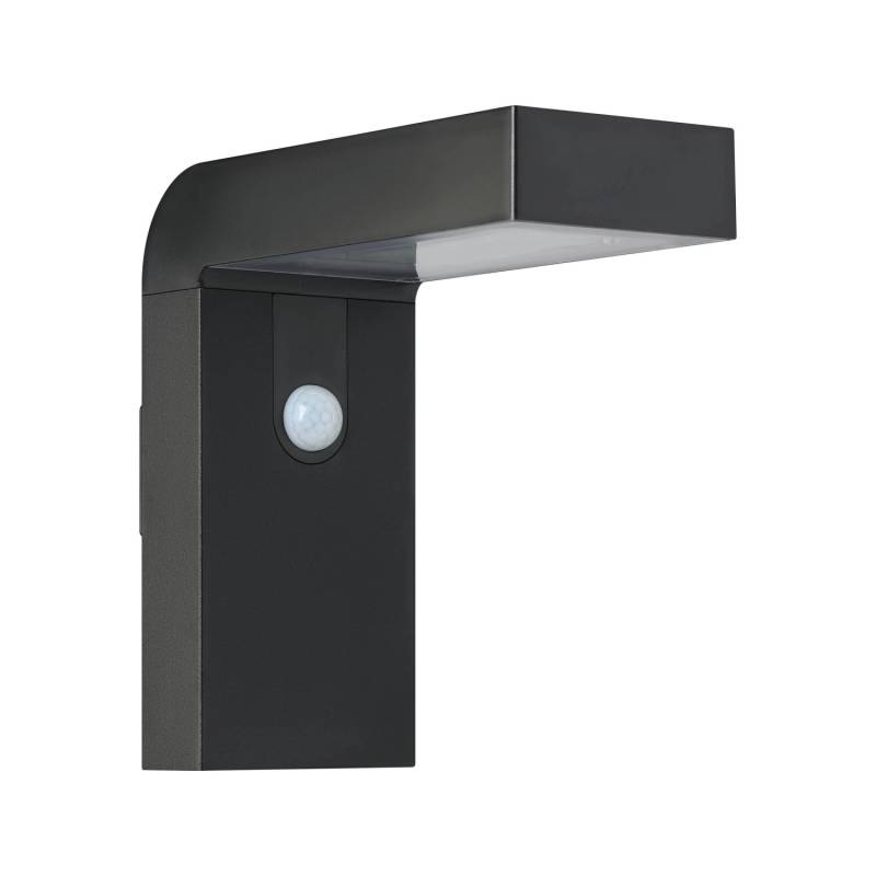 Eglo LED-Solar-Wandleuchte Baracconi mit Sensor 20 cm x 9 cm Schwarz von EGLO