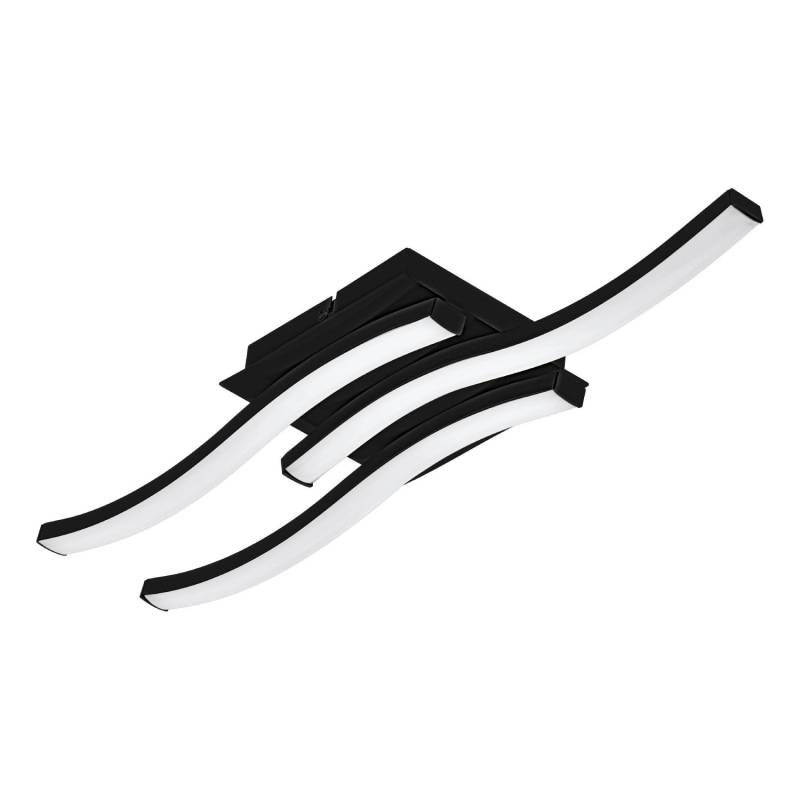 Eglo LED-Wandleuchte Cabezas-E 4.000 K 7,5 cm x 43,5 cm Schwarz von EGLO