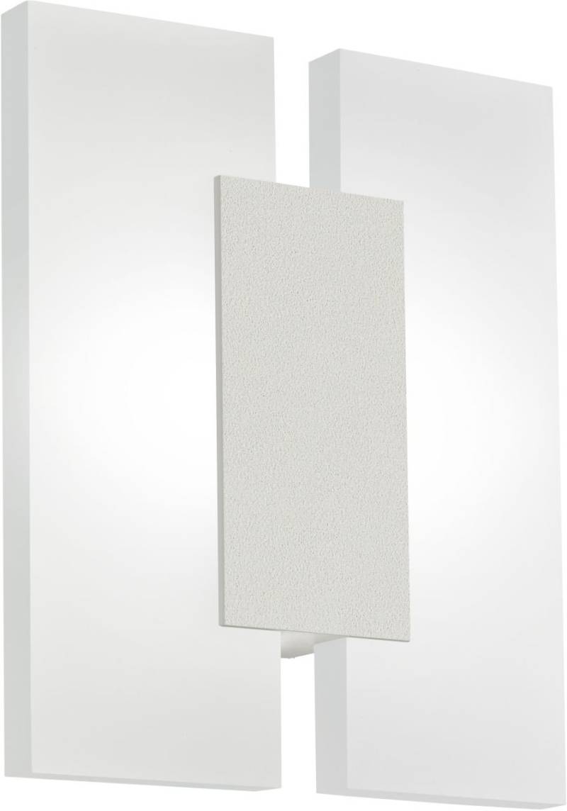 Eglo LED Wandleuchte Metrass 2 nickel-matt 20 x 17 cm warmweiß von EGLO