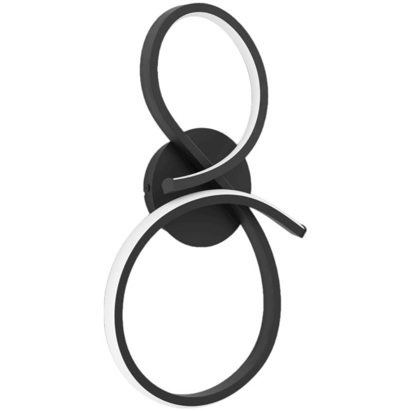 Eglo LED Wandleuchte Serpins schwarz 40 x 20,5 cm von EGLO
