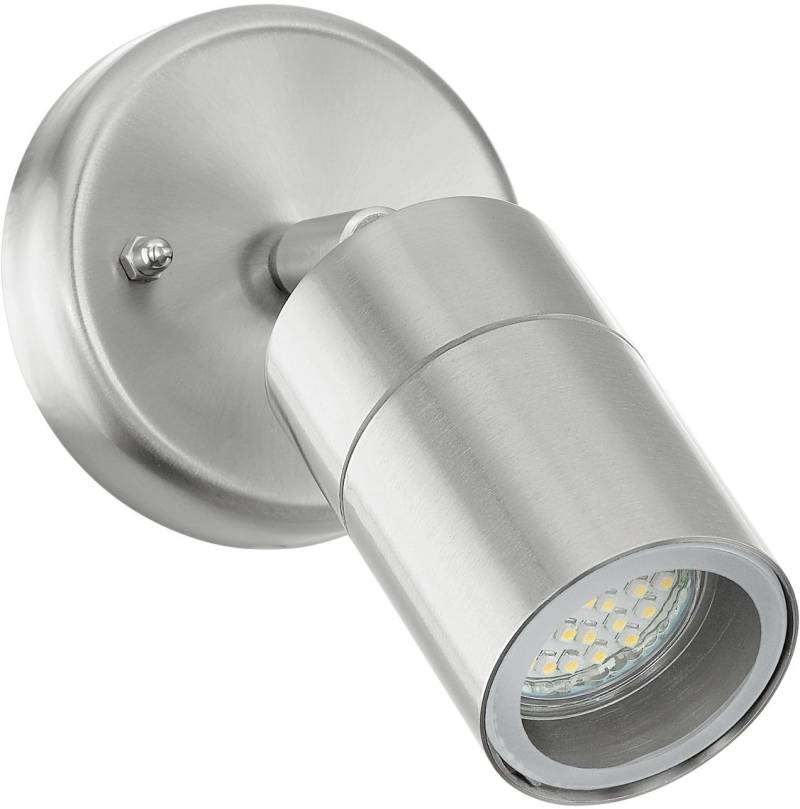 Eglo Led Außen-Wandleuchte Stockholm 1 GU10 edelstahl warmweiß von EGLO