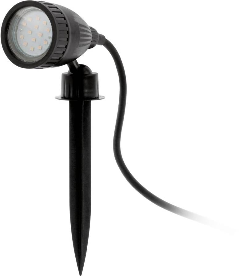 Eglo LED Außen-Strahler Nema 1 schwarz 18,5 x 11,5 cm GU10 Erdspieß von EGLO