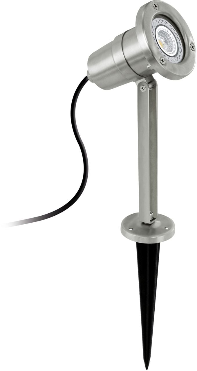 Eglo LED Außen-Strahler Nema edelstahl 25 x 11 cm GU10 Erdspieß von EGLO
