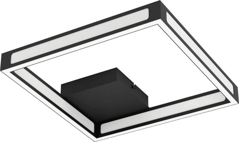 Eglo LED Deckenleuchte Altaflor schwarz-weiß 31,5 x 31,5 cm warmweiß von EGLO