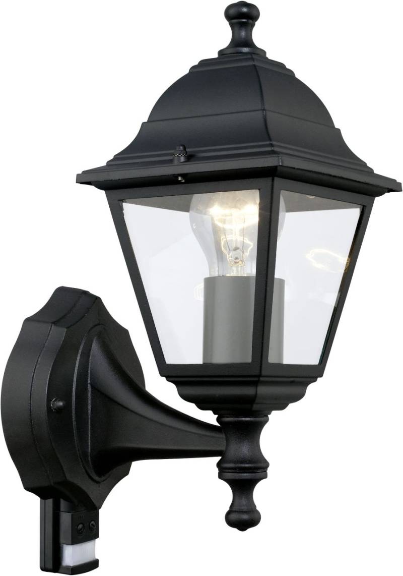 Eglo Außen-Wandleuchte Belfort 1 schwarz mit Bewegungsmelder E27 60 W von EGLO