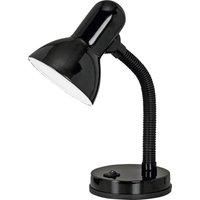 Verstellbare Tischlampe zum Lernen, Lesen und Büro mit E27-Basisfassung, Farbe Schwarz. von IPERBRIKO