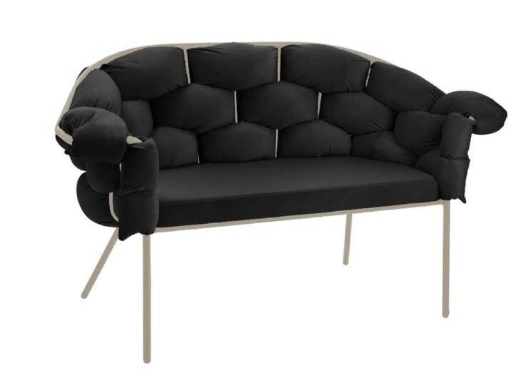 Eglo Living Sofa 2-Sitzig MANAMBOLOSY in Samt schwarz/braun Eglo Living Sofa 2-Sitzig MANAMBOLOSY in Samt schwarz/braun von EGLO