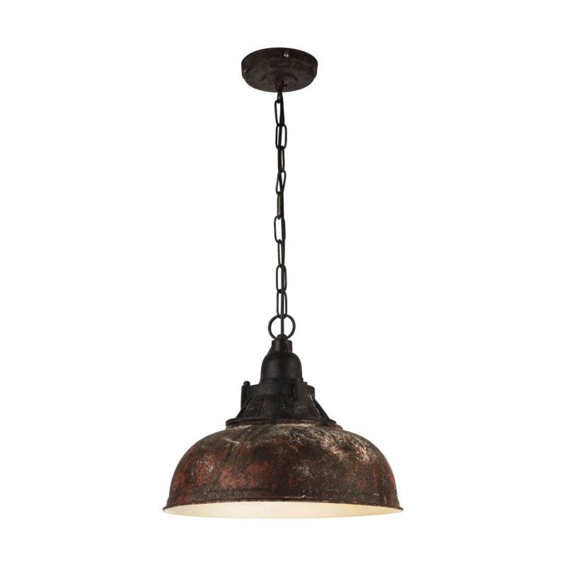 Eglo Pendelleuchte Grantham 1 Antik Braun Ø 37 cm x 110 cm 1-flammig von EGLO