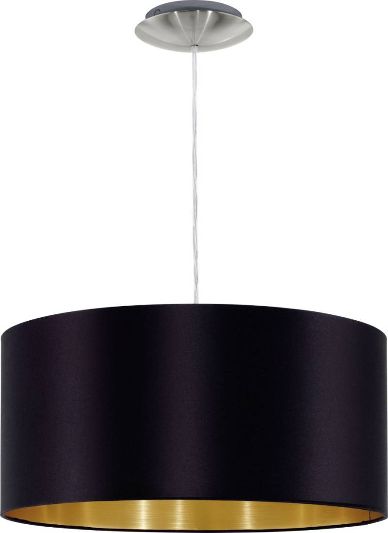 Eglo Pendelleuchte Maserlo schwarz-gold Ø 38 cm E27, max. 60 W von EGLO