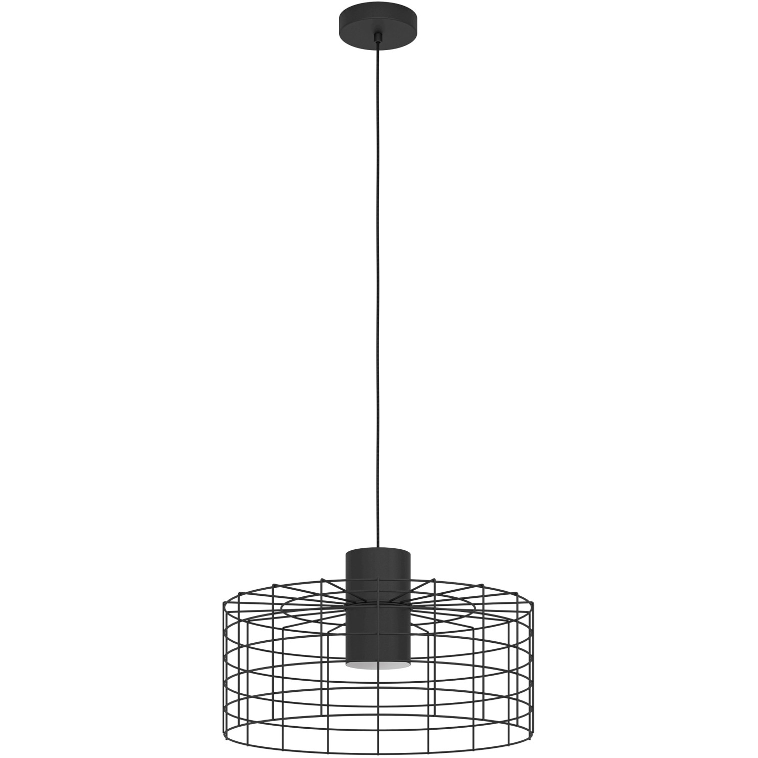 Eglo Pendelleuchte Milligan 1-flammig Ø 48 cm Schwarz-Weiß Eglo Pendelleuchte Milligan 1-flammig Ø 48 cm Schwarz-Weiß von EGLO