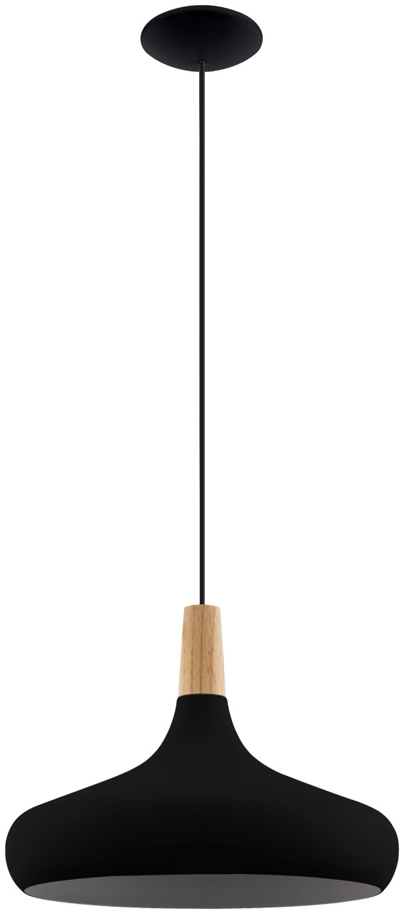 Eglo Pendelleuchte Sabinar schwarz braun 40 x 110 cm E27 von EGLO