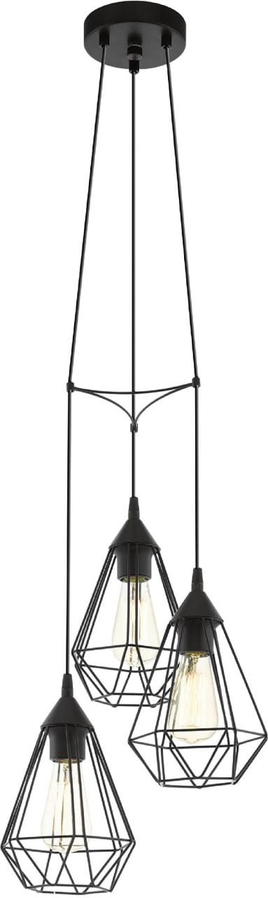 Eglo 3er Pendelleuchte Tarbes schwarz Ø 31 cm E27 von EGLO
