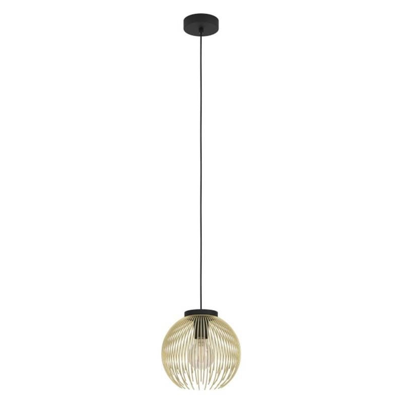 Eglo Pendelleuchte Venezuela gold-schwarz Ø 23,5 cm E27, max. 40 W von EGLO