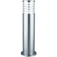 Eglo - Searchlight Louvre - 1 Licht Außen Poller Licht Satin Silber IP44, E27 Eglo - Searchlight Louvre - 1 Licht Außen Poller Licht Satin Silber IP44, E27 von EGLO