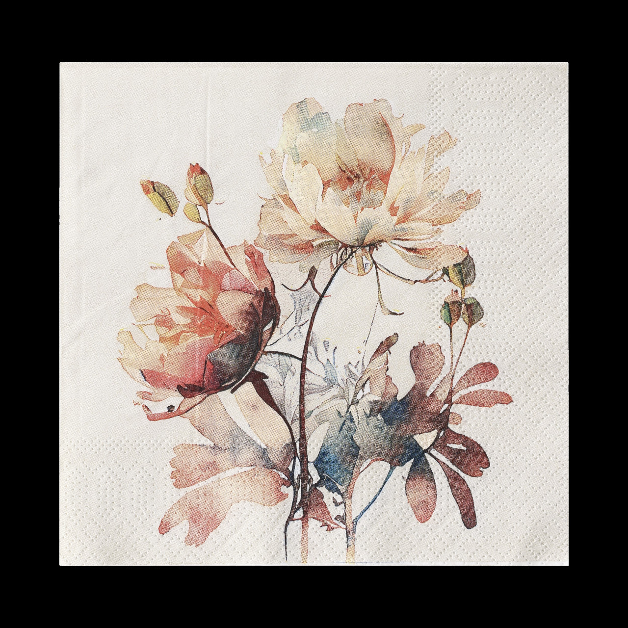 Eglo Servietten Motiv Blumen Mahuli bunt 17 x 17 cm - 20er Pack von EGLO