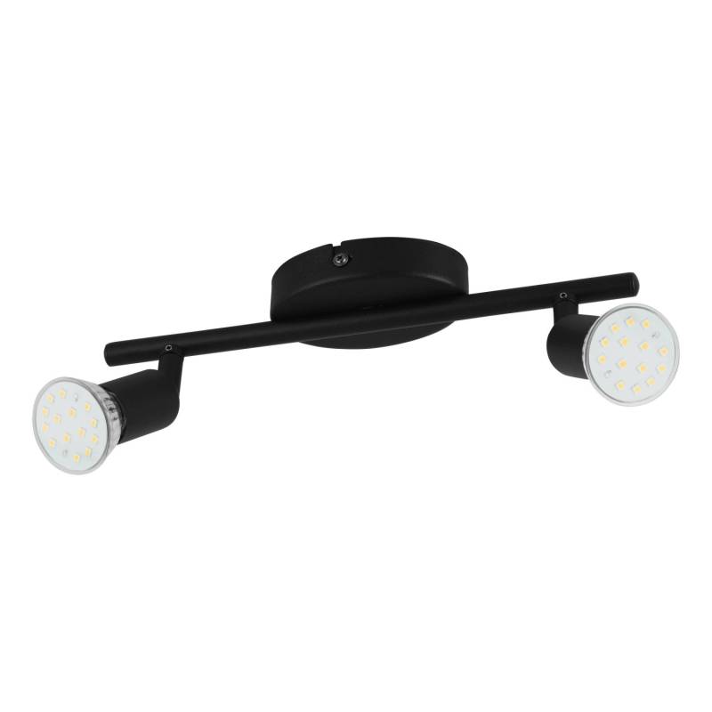 Eglo Spot Buzz-LED 2-flammig 28,5 cm x 6,5 cm Schwarz von EGLO
