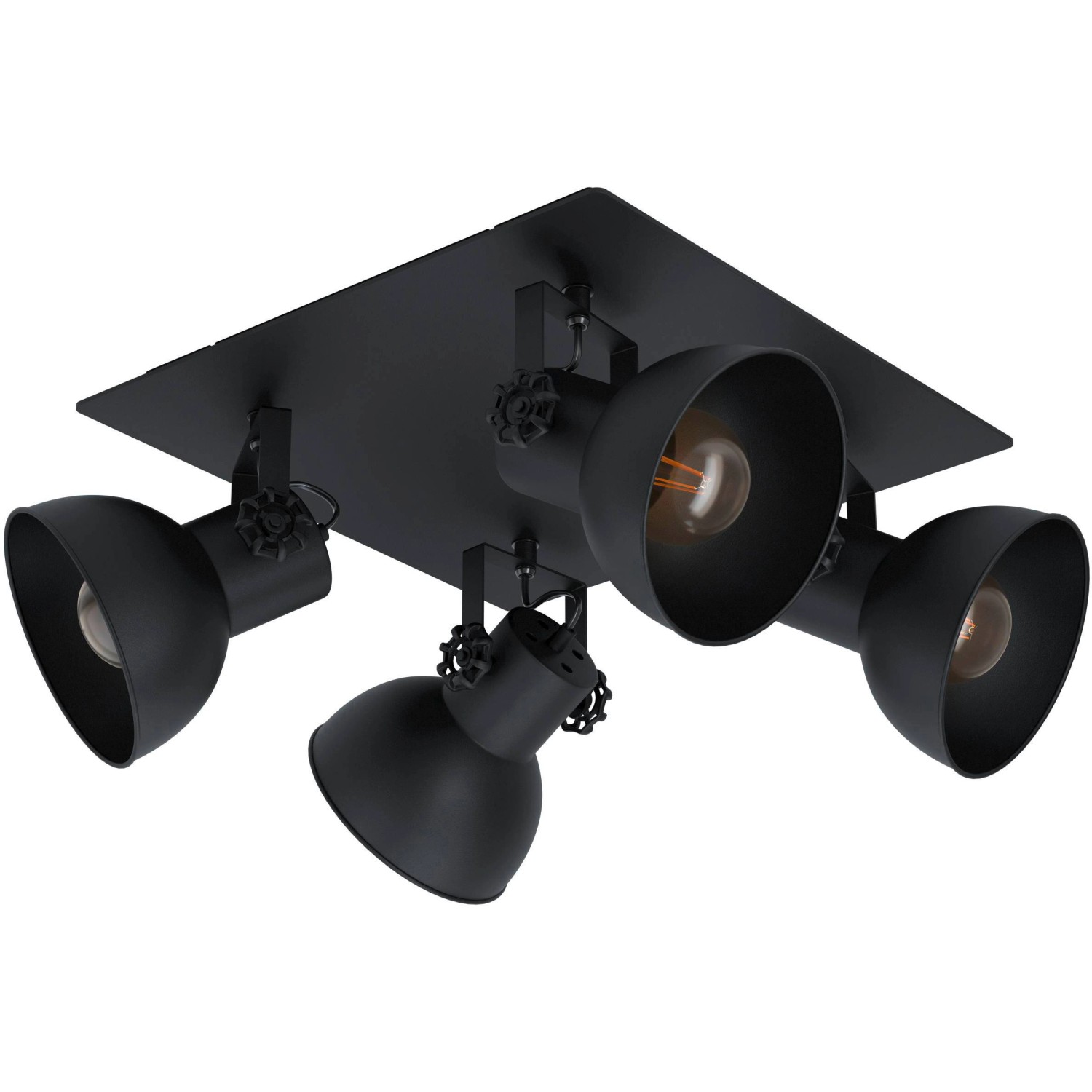 Eglo Spotleuchte Barnstaple 1 4-flammig Schwarz E27 40 W Eglo Spotleuchte Barnstaple 1 4-flammig Schwarz E27 40 W von EGLO