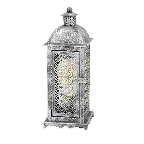 EGLO Tischlampe Harling, Tischleuchte Käfig, Nachttischlampe aus Metall in Rostfarben, orientalische Deko Lampe für Wohnzimmer, Schlafzimmer und Flur, E27 Fassung von EGLO