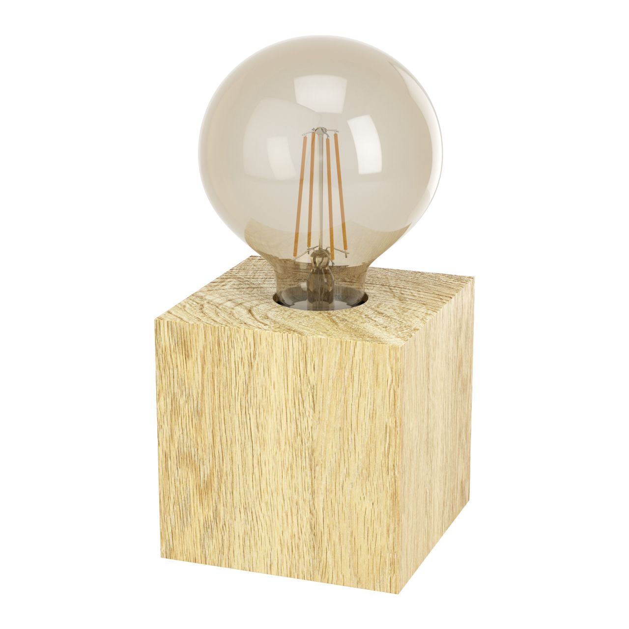 Eglo Tischleuchte Prestwick 2 holz 9,5 x 9,5 cm E27, max. 40 W von EGLO