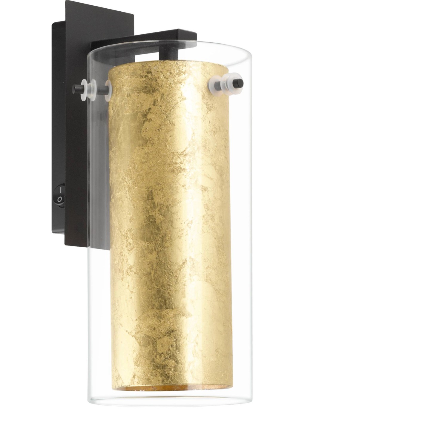 Eglo Wandleuchte Pinto 1-flammig Schwarz-Gold klar E27 40 W Eglo Wandleuchte Pinto 1-flammig Schwarz-Gold klar E27 40 W von EGLO