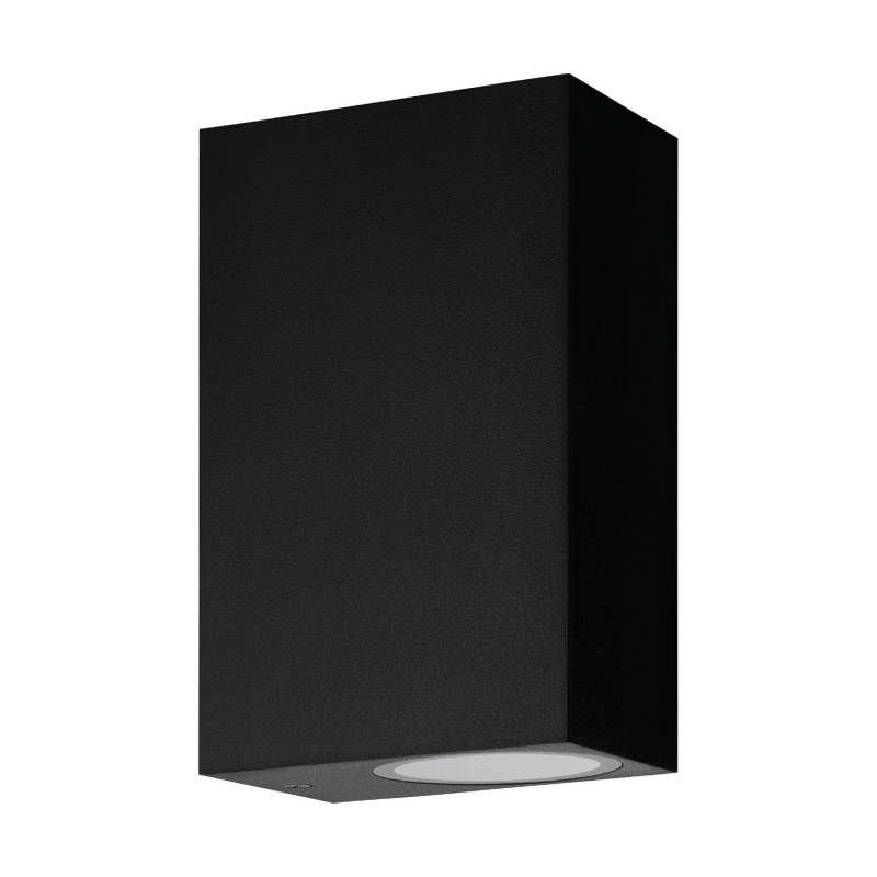 Eglo Wandleuchte Scogliera-E 2-flammig eckig 14 cm x 7 cm Schwarz von EGLO