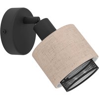 Gebraucht] Eglo Retrofit Wandleuchte Rosley Wandlampe Leuchte Lampe E14 40 w Schwarz/Natur B-Ware von EGLO
