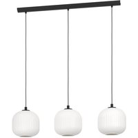 Gebraucht] Eglo Hängeleuchte Mantunalle Länge 120 cm schwarz weiß Deckenlampe Deckenleuchte von EGLO