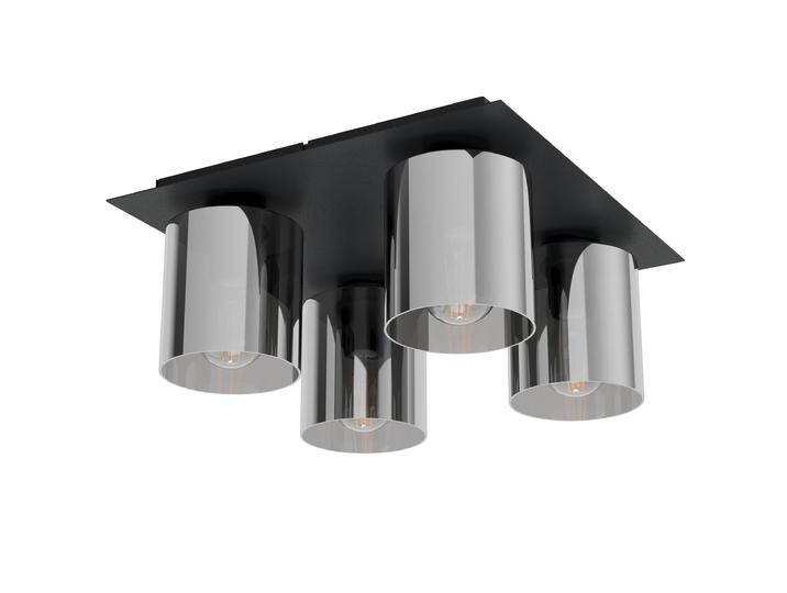 Deckenleuchte 38cm Schwarz/Glas E27 - Gorosiba 1 von EGLO