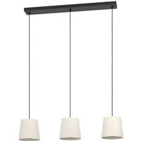 Gebraucht] Eglo Hängeleuchte Febres Hängelampe Leuchte Lampe Länge 88cm Schwarz/Weiß 3 Flg. B-Ware von EGLO