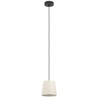 Eglo - gebraucht] Hängeleuchte Febres ø 35 Cm Schwarz Weiß Stoff Deckenlampe Lampe Leuchte B-Ware von EGLO