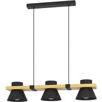 Eglo - gebraucht] Hängeleuchte Maccles In Schwarz Mit Holz Hängelampe Lampe Leuchte Spot 281 B-Ware von EGLO