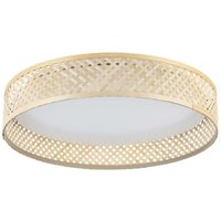 Eglo - gebraucht] LED-Deckenleuchte Luppineria Hängeleuchte Lampe Bambusgeflecht ø 38cm von EGLO