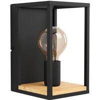 Gebraucht] Eglo Wandleuchte Libertad Breite 14 Cm Schwarz Holz Stahl Wandlampe Lampe Spot B-Ware von EGLO