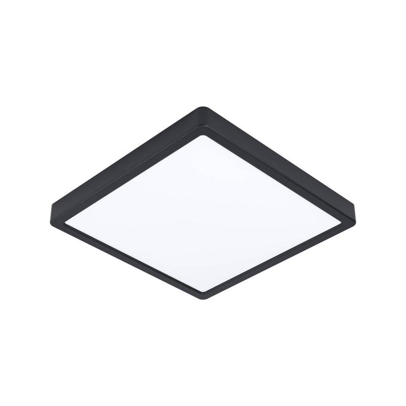 LED-Deckenlampe Fueva 5 IP44 840 schwarz 28,5x28,5 von EGLO