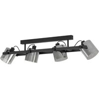 [NEUWERTIG] B-Ware Eglo Deckenleuchte Lampe Hornwood 2 Deckenlampe L111cm Leuchte Schwarz 4 Flg von EGLO