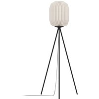 [NEUWERTIG] Belgrave Stehlampe Bodenleuchte Lampe Schwarz Weiß Metall Höhe 1415 Cm E27 Spot B-Ware von EGLO