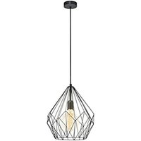 Neuwertig] Eglo Pendellampe Carlton Deckenleuchte Hängelampe Esstischlampe Metall Schwarz B-Ware von EGLO
