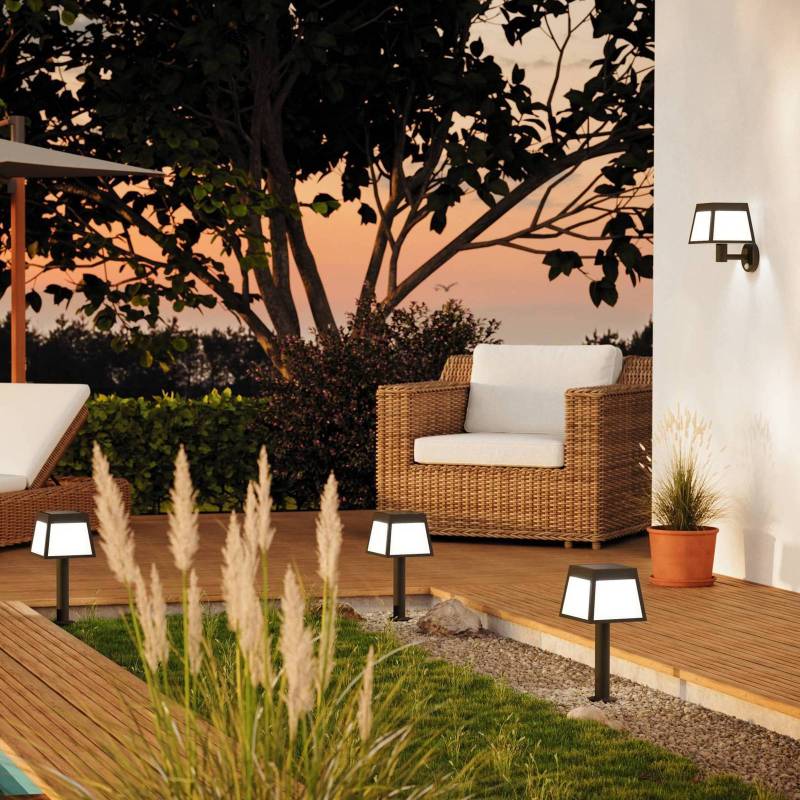 Solar-LED-Sockelleuchte Altilia, Höhe 56 cm, schwarz, Sensor Solar-LED-Sockelleuchte Altilia, Höhe 56 cm, schwarz, Sensor von EGLO