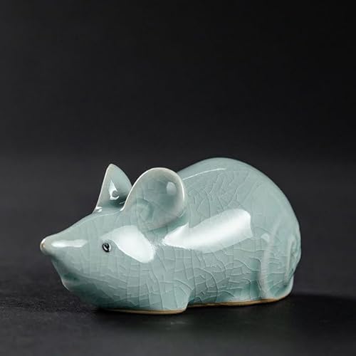 EGLUCK Keramik Tee Haustier Ornamente Tier Statue Tee Figur Startseite Tee Zeremonie Dekoration Zubehör Keramik Handwerk von EGLUCK